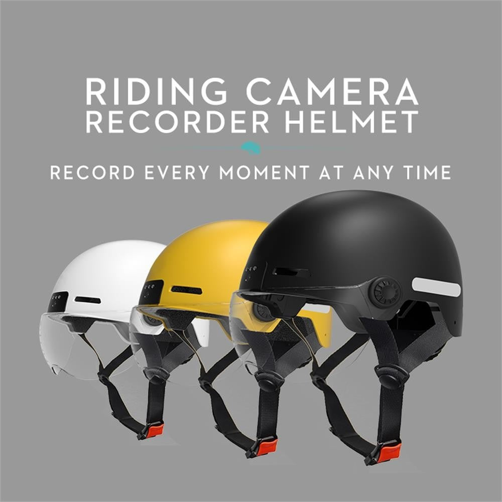 Anytek RAW2 Smart Bike Helmet: 1080p Camera, 8-Hour Video, Safety Lights & Shock Absorption for E-Bikes & Scooters