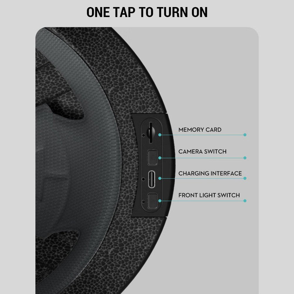 Anytek RAW2 Smart Bike Helmet: 1080p Camera, 8-Hour Video, Safety Lights & Shock Absorption for E-Bikes & Scooters