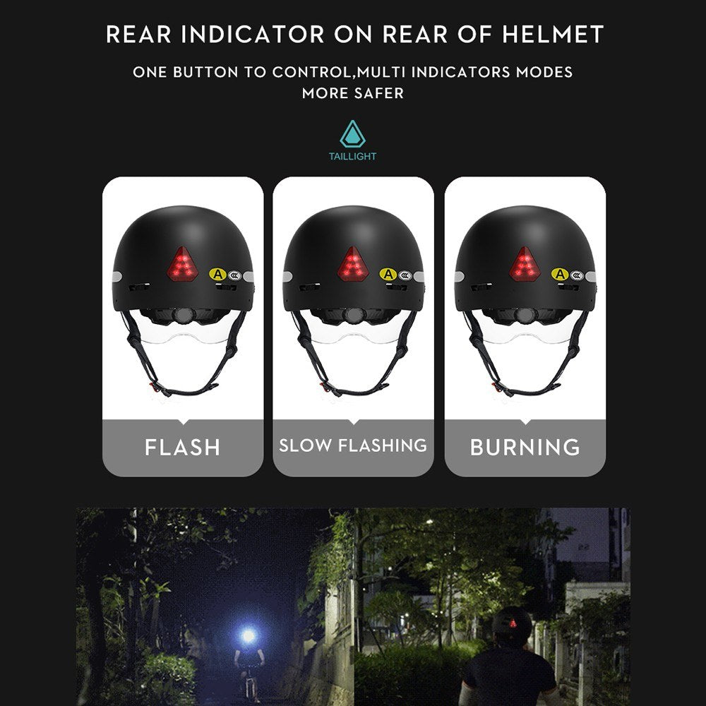 Anytek RAW2 Smart Bike Helmet: 1080p Camera, 8-Hour Video, Safety Lights & Shock Absorption for E-Bikes & Scooters