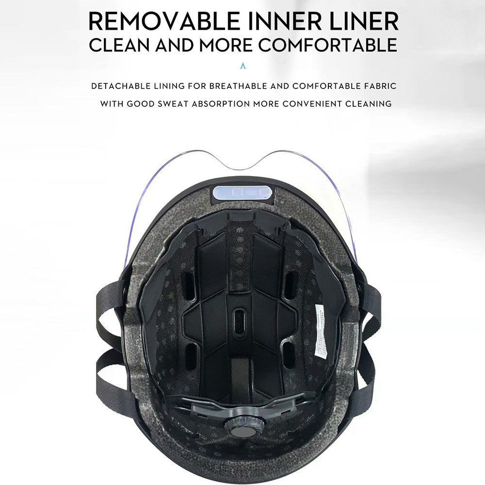 Anytek RAW2 Smart Bike Helmet: 1080p Camera, 8-Hour Video, Safety Lights & Shock Absorption for E-Bikes & Scooters