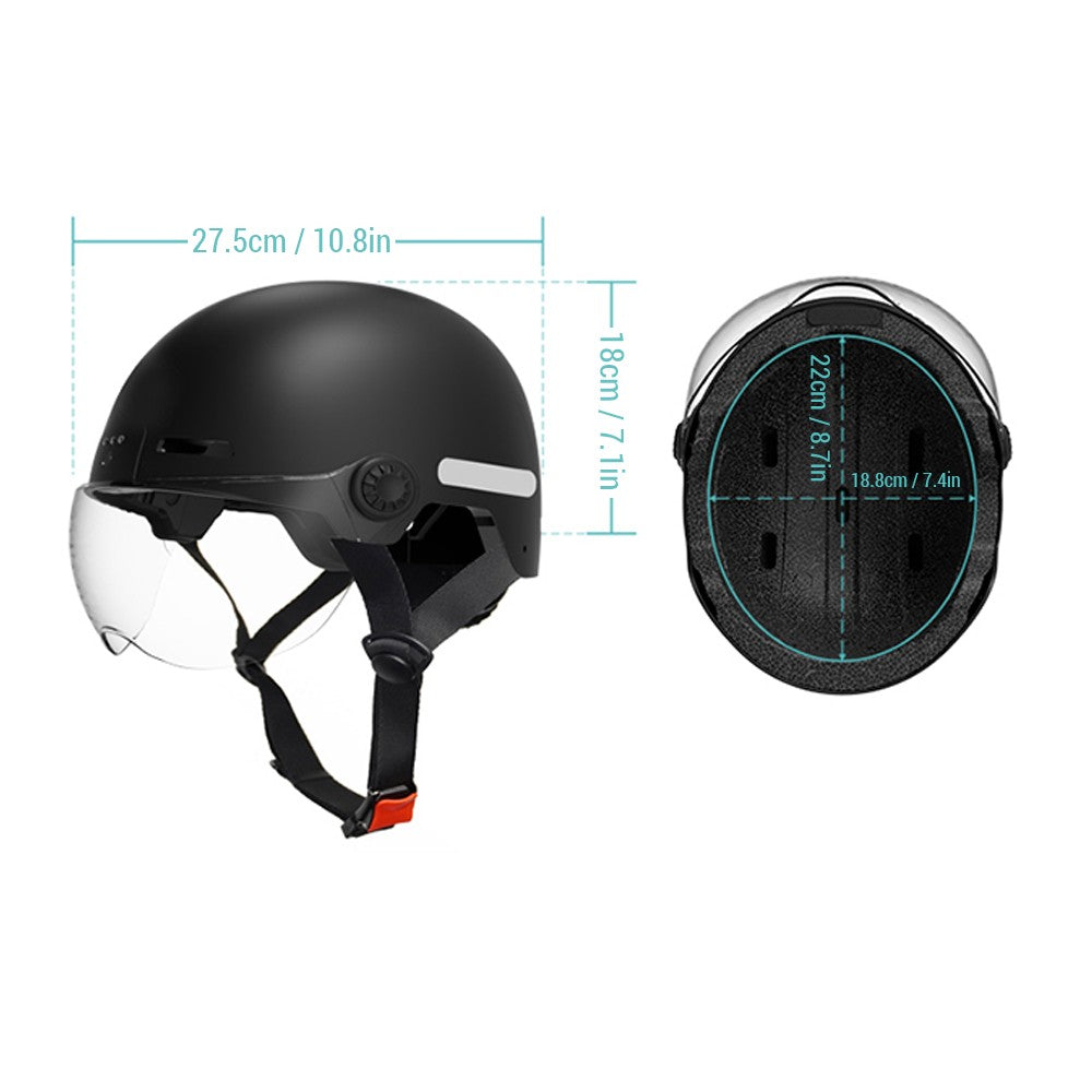 Anytek RAW2 Smart Bike Helmet: 1080p Camera, 8-Hour Video, Safety Lights & Shock Absorption for E-Bikes & Scooters