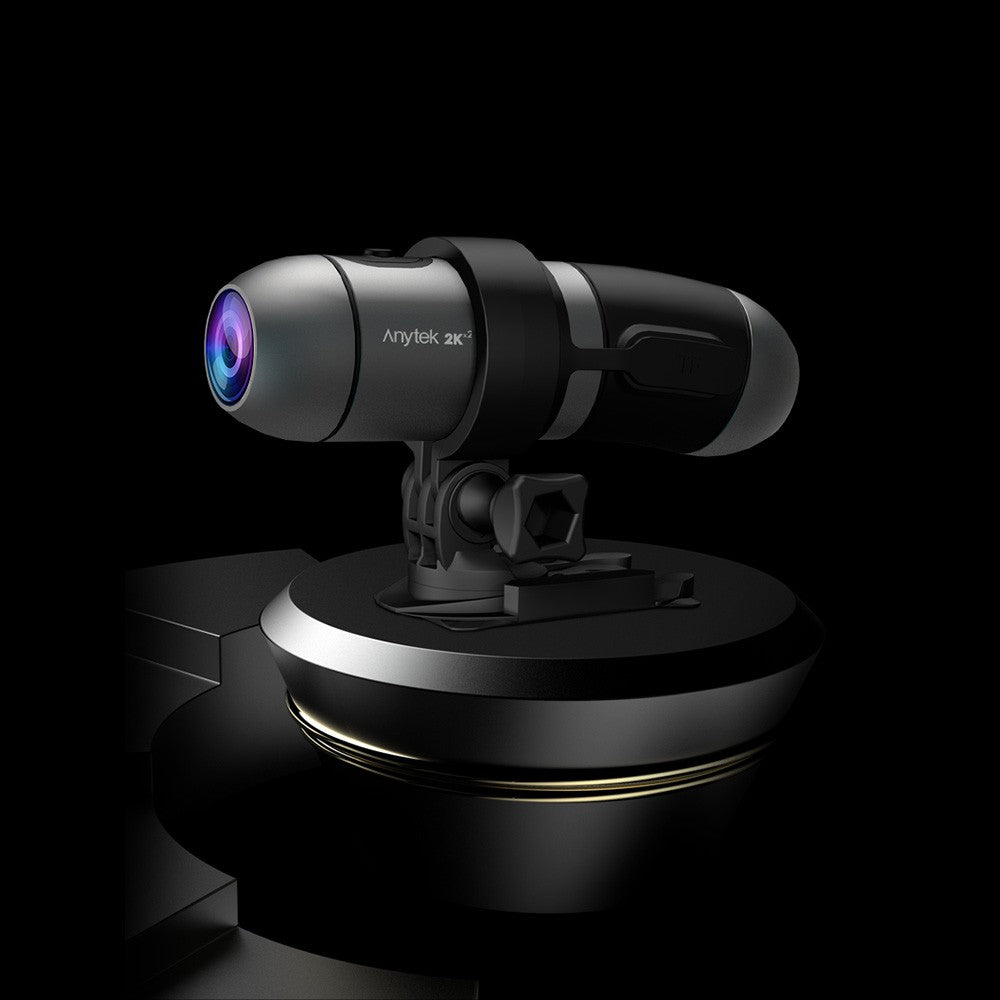 Anytek S50 Helmet Camera: 2K Dual Recording, Wireless Control, 170° Wide-Angle, 1600mAh, for Motorcycle & Bicycle Helmet