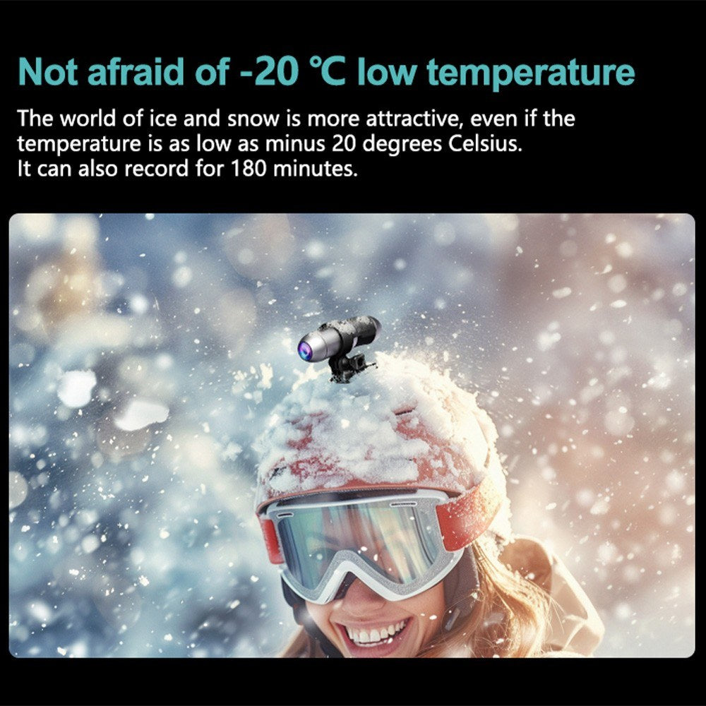 Anytek S50 Helmet Camera: 2K Dual Recording, Wireless Control, 170° Wide-Angle, 1600mAh, for Motorcycle & Bicycle Helmet