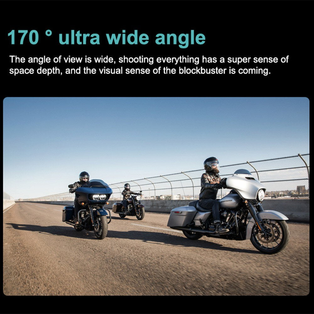 Anytek S50 Helmet Camera: 2K Dual Recording, Wireless Control, 170° Wide-Angle, 1600mAh, for Motorcycle & Bicycle Helmet