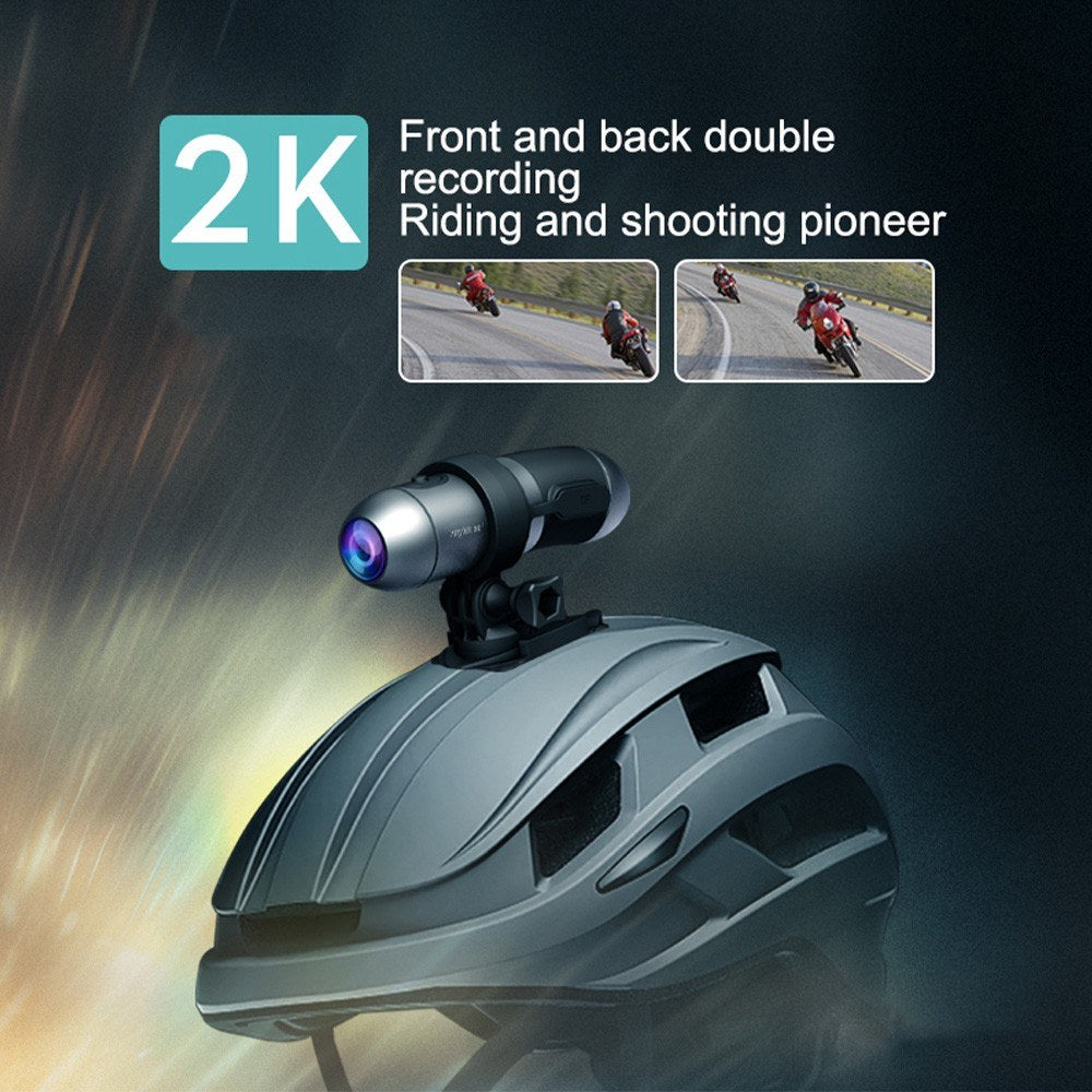 Anytek S50 Helmet Camera: 2K Dual Recording, Wireless Control, 170° Wide-Angle, 1600mAh, for Motorcycle & Bicycle Helmet