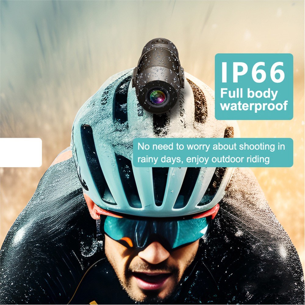 Anytek S50 Helmet Camera: 2K Dual Recording, Wireless Control, 170° Wide-Angle, 1600mAh, for Motorcycle & Bicycle Helmet