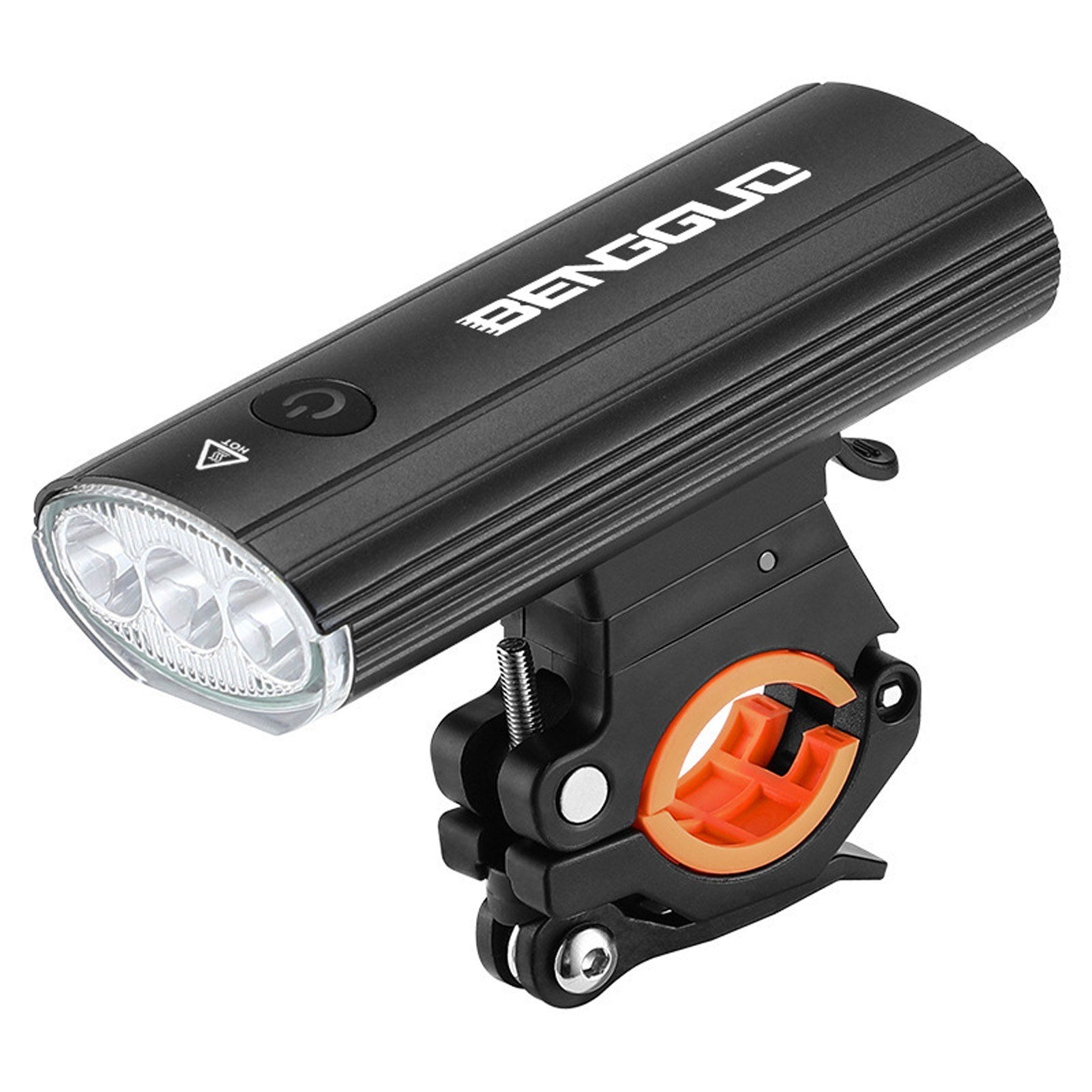 Rechargeable LED Bike Headlight - USB Charging, Water-Resistant, 3000mAh Power Bank with Adjustable Mount