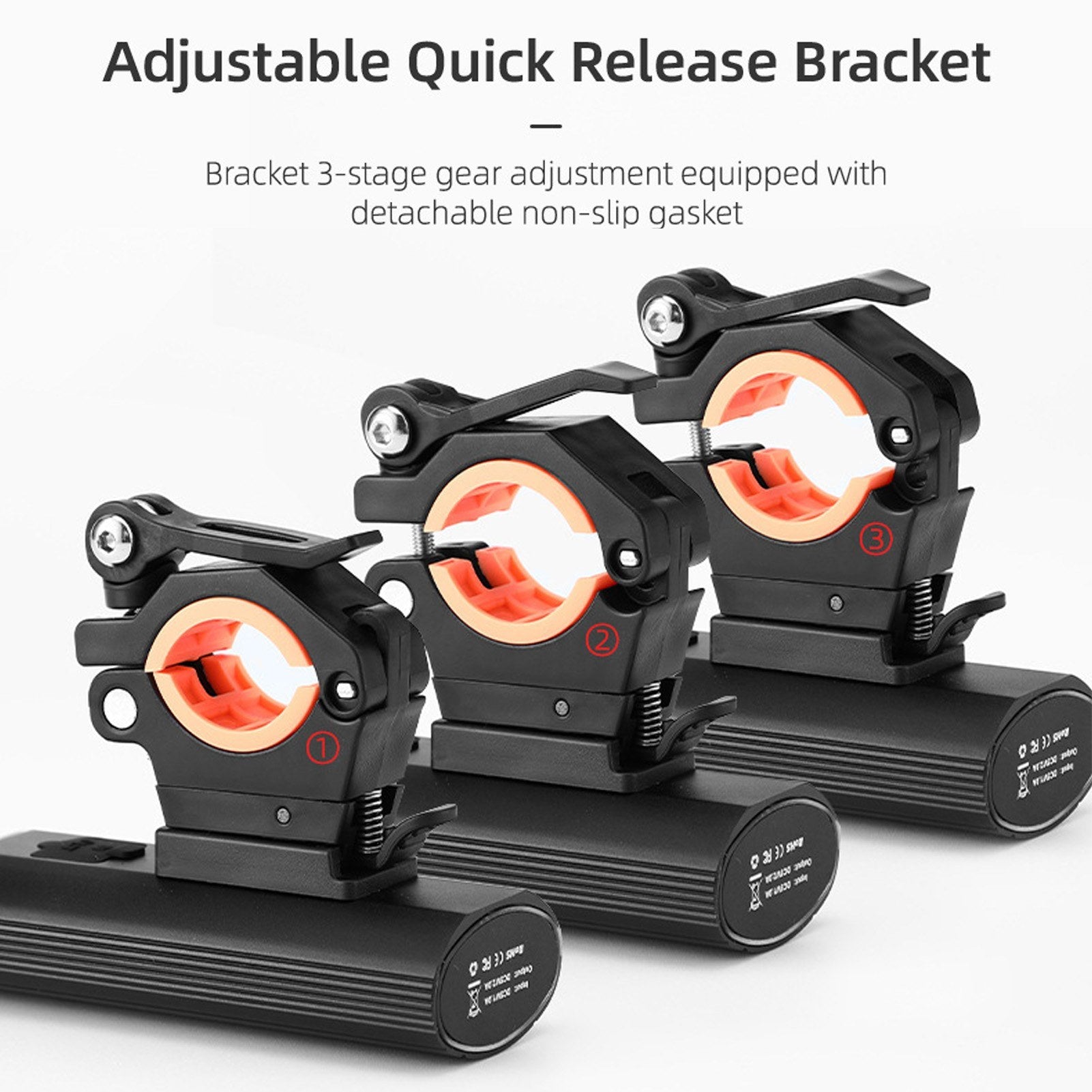 Rechargeable LED Bike Headlight - USB Charging, Water-Resistant, 3000mAh Power Bank with Adjustable Mount