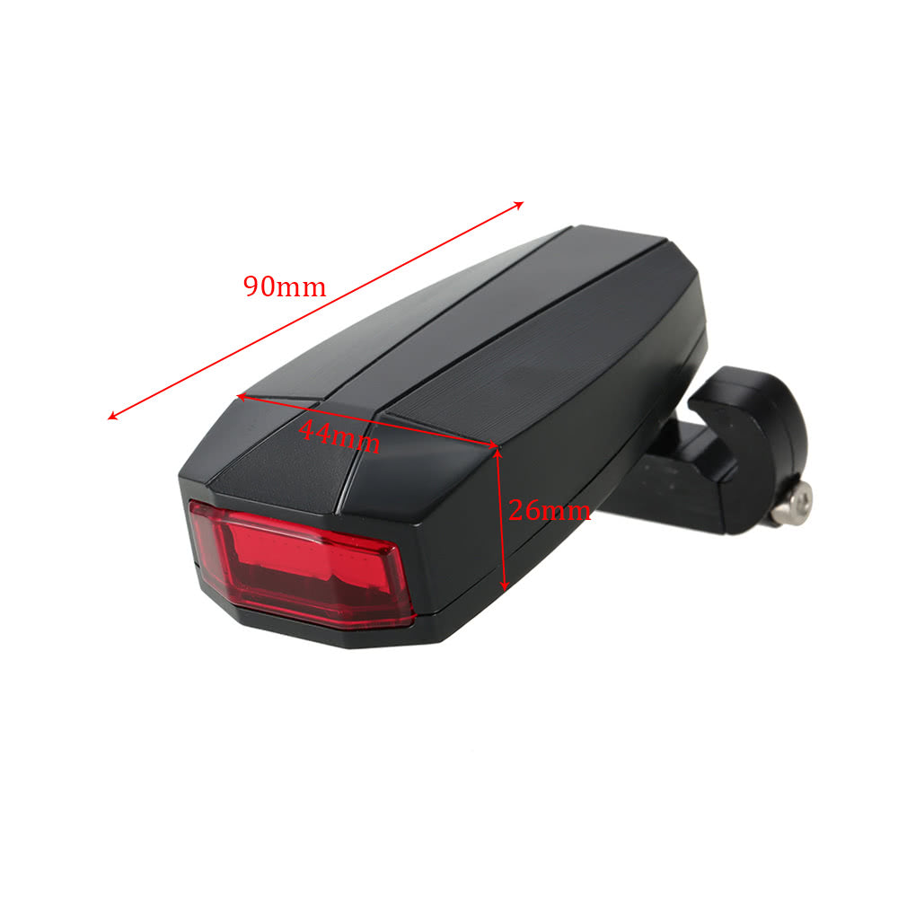 Intelligent Anti-Theft Bike Taillight: LED Alarm & Strobe with Wireless Remote, USB Rechargeable Electric Bell for MTB Cycling