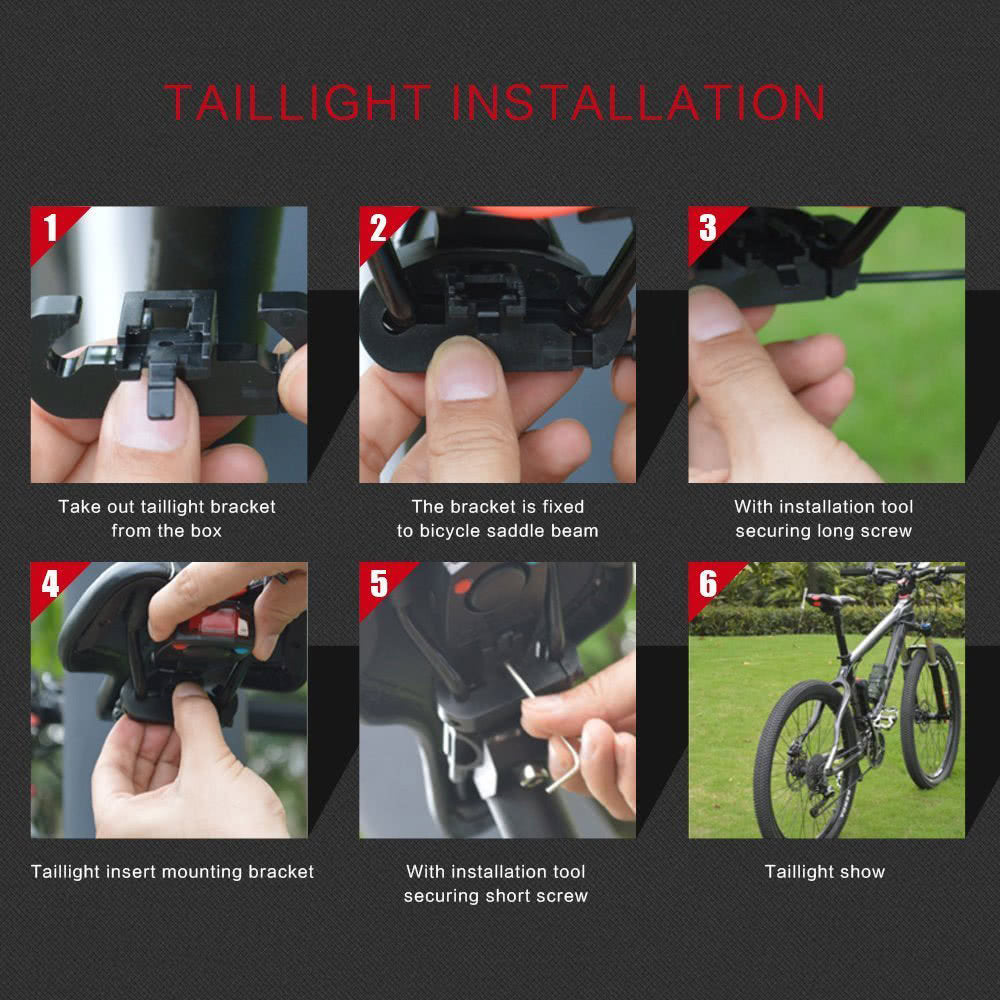 Intelligent Anti-Theft Bike Taillight: LED Alarm & Strobe with Wireless Remote, USB Rechargeable Electric Bell for MTB Cycling