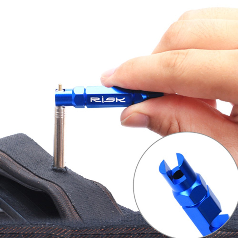 RISK Valve Core Removal Tool for Schrader/Presta Bike Tires