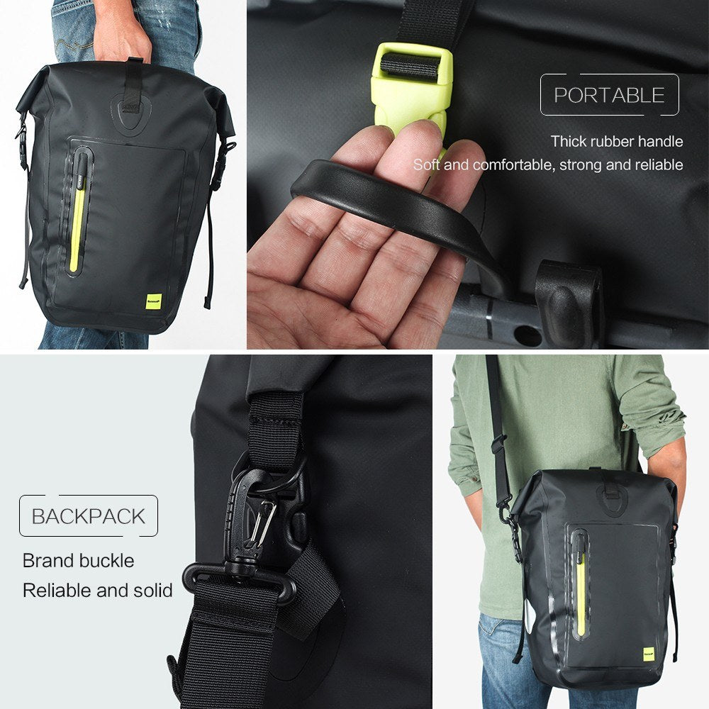 25L Waterproof Rear Rack Bicycle Pannier Bag