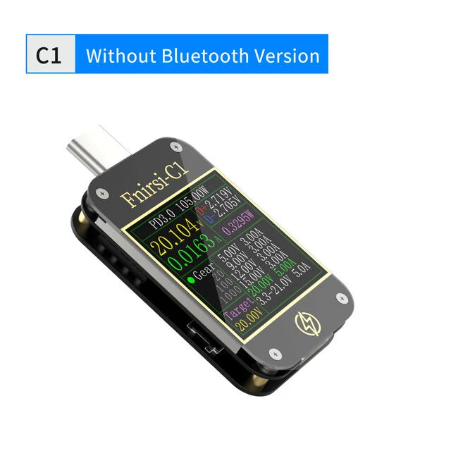 FNIRSI-C1 USB-C PD Trigger Voltmeter Ammeter Fast Charger Tester with PC Software