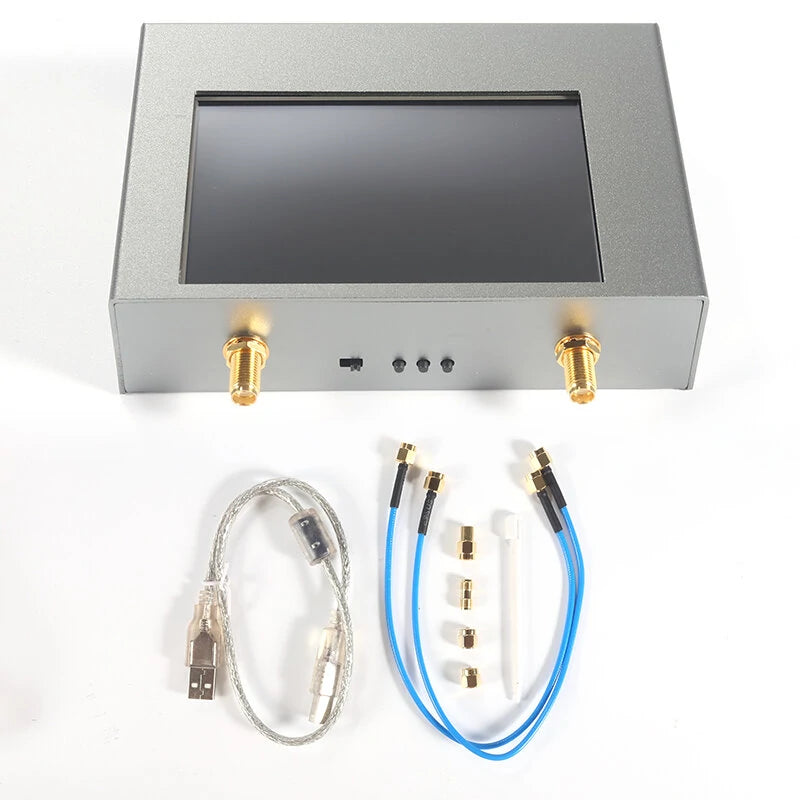 NanoRFE NanoVNA V2 Plus4 High-Precision 4GHz Vector Network Analyzer, Fast Scanning, Aluminum Alloy, Low Thermal Drift