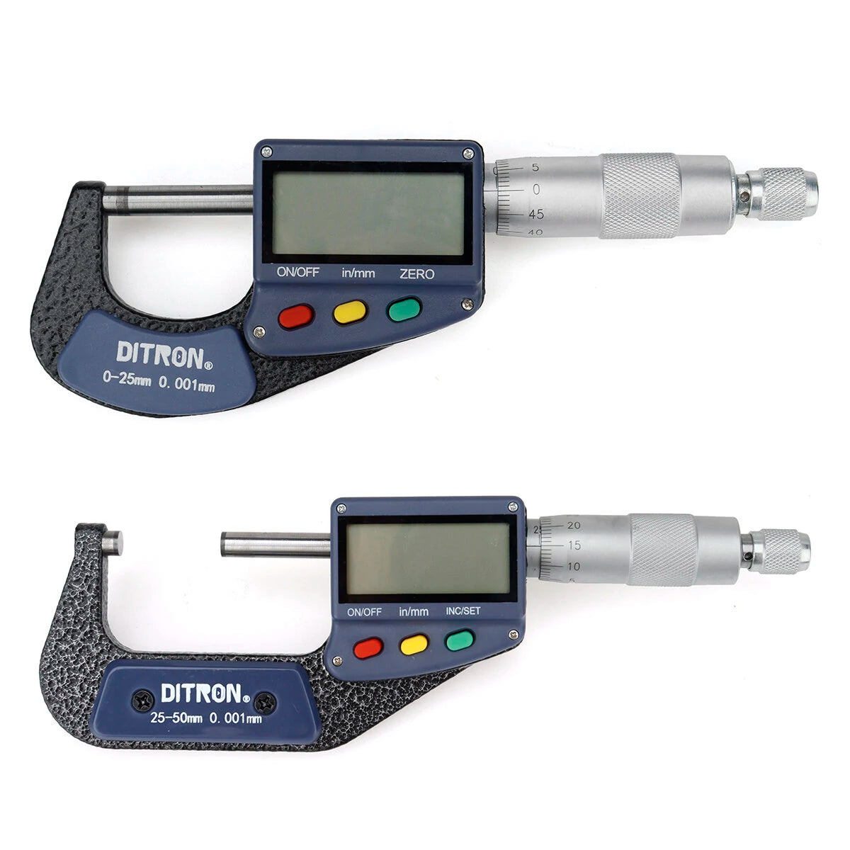 Ditron 511 0.001mm Digital Micrometer 0-25mm with Large LCD Screen