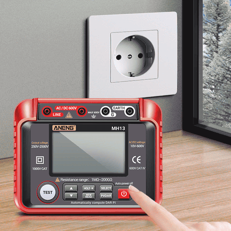 ANENG MH13 Digital Megohmmeter Insulation Earth Resistance High Voltage Tester Tool