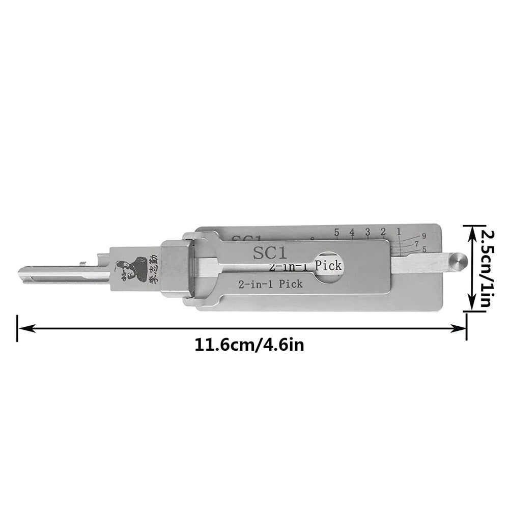 Drillpro 2-in-1 Professional Locksmith Tool KW1 SS001 SS002 SC1 SC4 Decoder