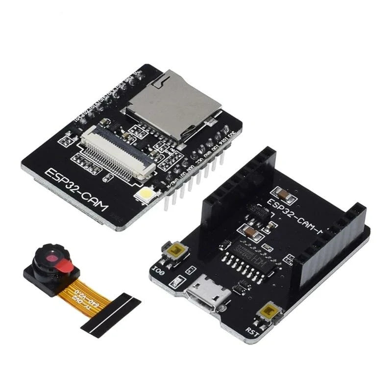 ESP32-CAM-MB WiFi Development Board with CH340G, Bluetooth, OV2640 Camera, 2.4G Antenna, IPX, Micro USB - 5V Serial to WiFi