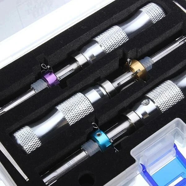 DANIU Tubular 7-Pin Lock Pick Set - 3 Piece Locksmith Tool Kit