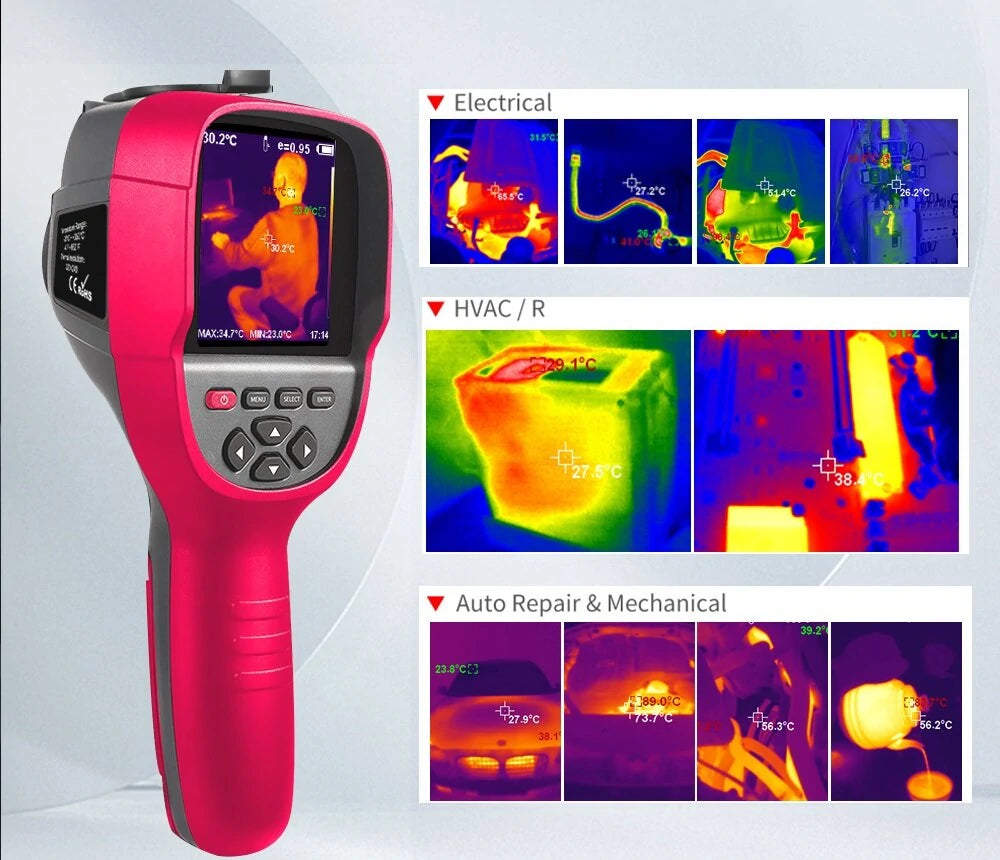 AV TOOLTOP ET692C Professional Thermal Imager with 3.2 Screen, 256x192 Infrared Resolution, -20℃ to +550℃ Auto Temperature Tracking